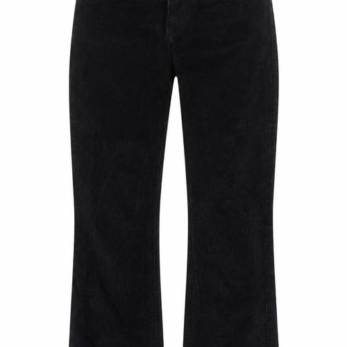 ASOS Womens Black Cotton Trousers Size 23 in L25 in Regular Zip