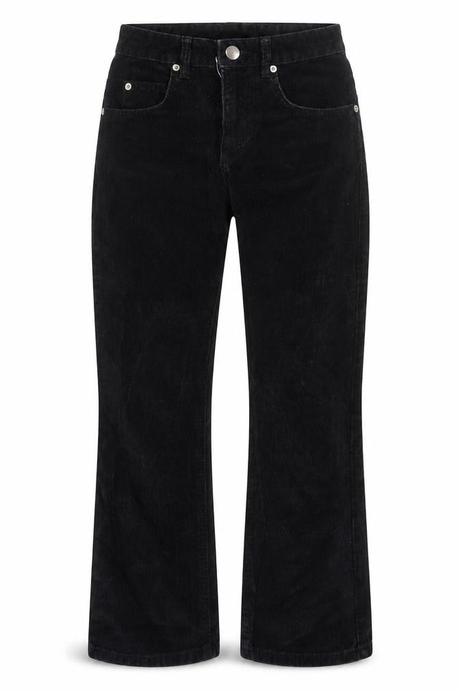 ASOS Womens Black Cotton Trousers Size 23 in L25 in Regular Zip