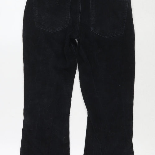 ASOS Womens Black Cotton Trousers Size 23 in L25 in Regular Zip