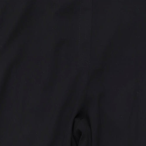 Marks and Spencer Womens Black Polyester Trousers Size 20 L28 in Regular Zip
