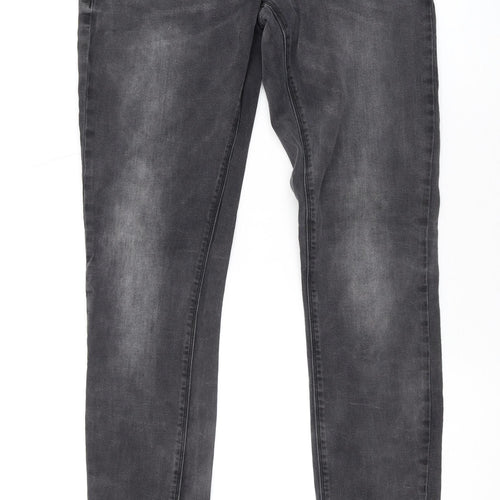 Only Womens Grey Cotton Skinny Jeans Size 31 in L32 in Regular Zip