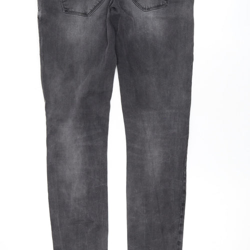 Only Womens Grey Cotton Skinny Jeans Size 31 in L32 in Regular Zip