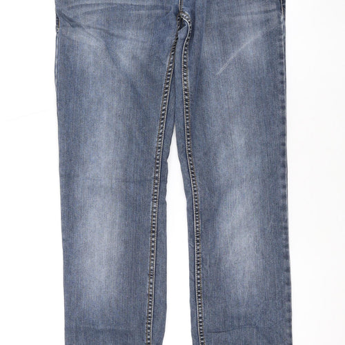 RESERVED Mens Blue Cotton Skinny Jeans Size 31 in L32 in Regular Zip