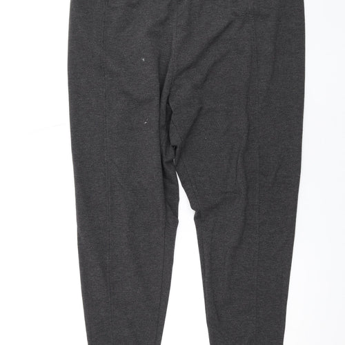 Marks and Spencer Womens Grey Polyester Trousers Size 20 L26 in Regular