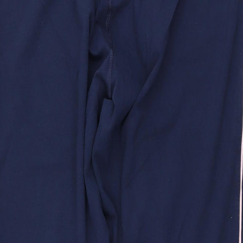 Marks and Spencer Womens Blue Cotton Cropped Leggings Size 20 L24 in Regular Pullover