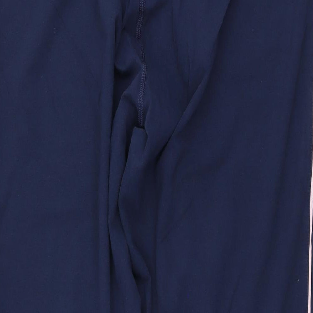 Marks and Spencer Womens Blue Cotton Cropped Leggings Size 20 L24 in Regular Pullover