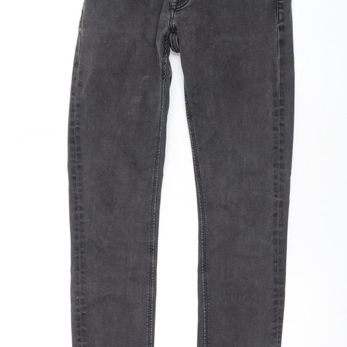 Lot XX Mens Grey Cotton Skinny Jeans Size 28 in L32 in Regular Zip