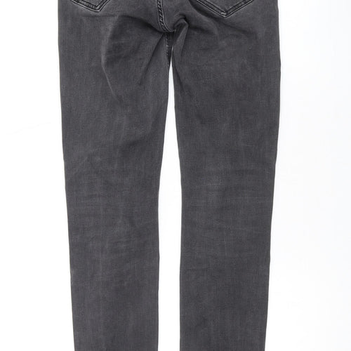 Lot XX Mens Grey Cotton Skinny Jeans Size 28 in L32 in Regular Zip