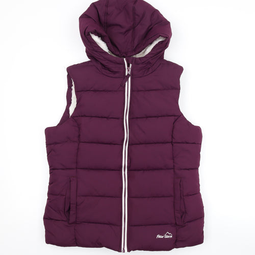 Peter Storm Womens Purple Gilet Coat Size 12 Zip