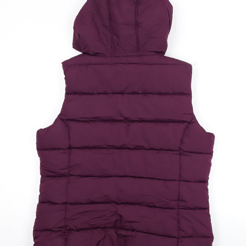 Peter Storm Womens Purple Gilet Coat Size 12 Zip