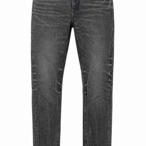 ASOS Mens Grey Cotton Straight Jeans Size 30 in L30 in Regular Zip