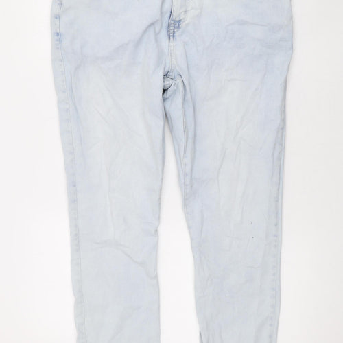 Easy Mens Blue Cotton Straight Jeans Size 38 in L28 in Regular Zip