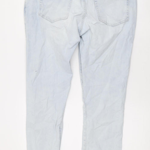 Easy Mens Blue Cotton Straight Jeans Size 38 in L28 in Regular Zip