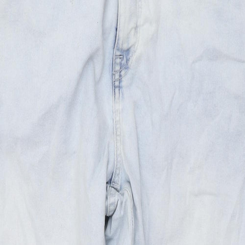 Easy Mens Blue Cotton Straight Jeans Size 38 in L28 in Regular Zip