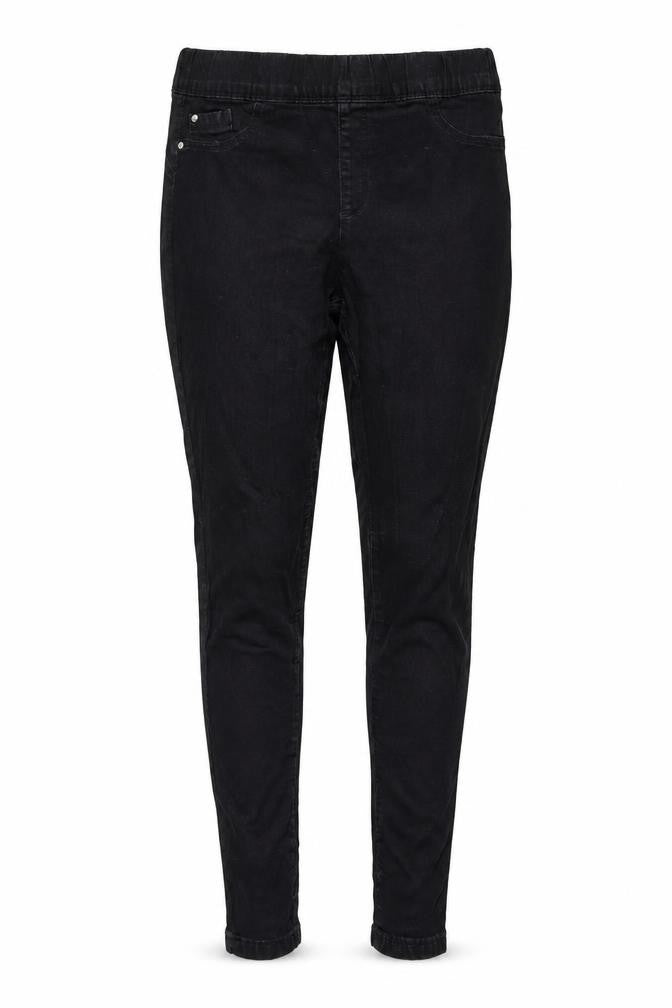 Denim & Co. Womens Black Cotton Jegging Jeans Size 12 L27 in Regular