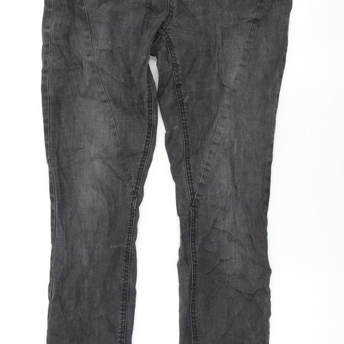 Street One Womens Grey Cotton Skinny Jeans Size 30 L31 in Regular Zip