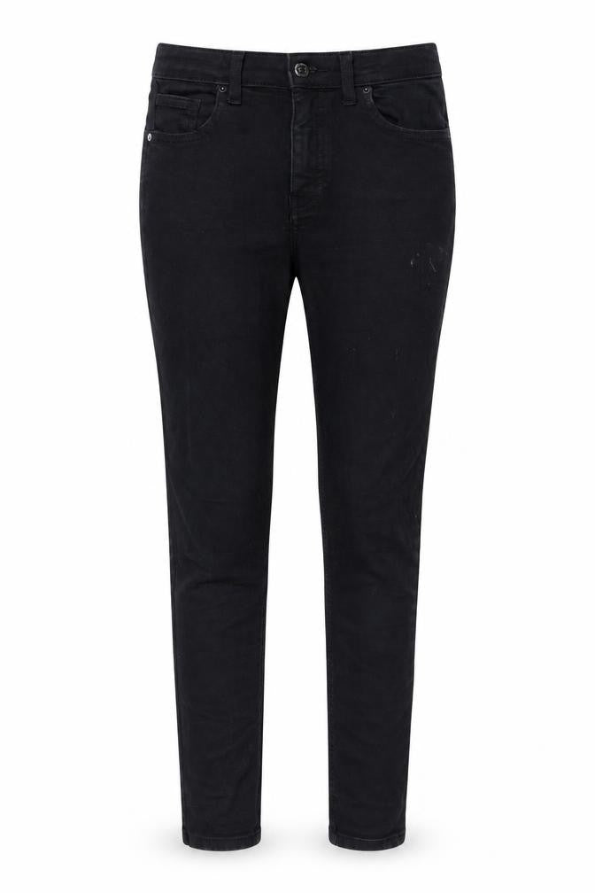 Topshop Womens Black Cotton Skinny Jeans Size 25 in L26 in Regular Zip