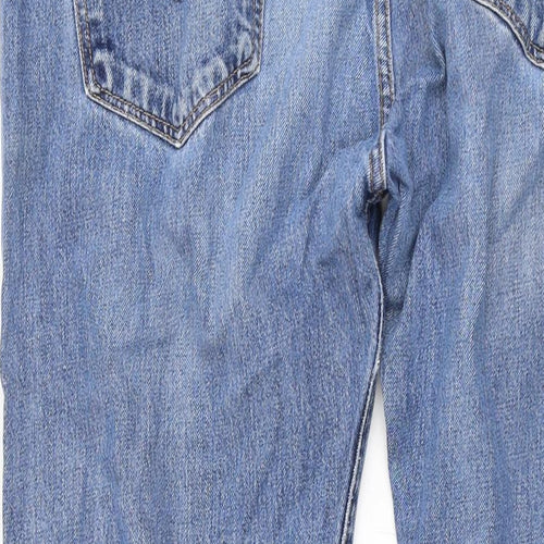 Levi's Mens Blue Cotton Bootcut Jeans Size 34 in L30 in Regular Button