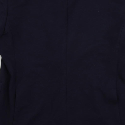 Marks and Spencer Mens Blue Polyamide Jacket Suit Jacket Size 42 Regular
