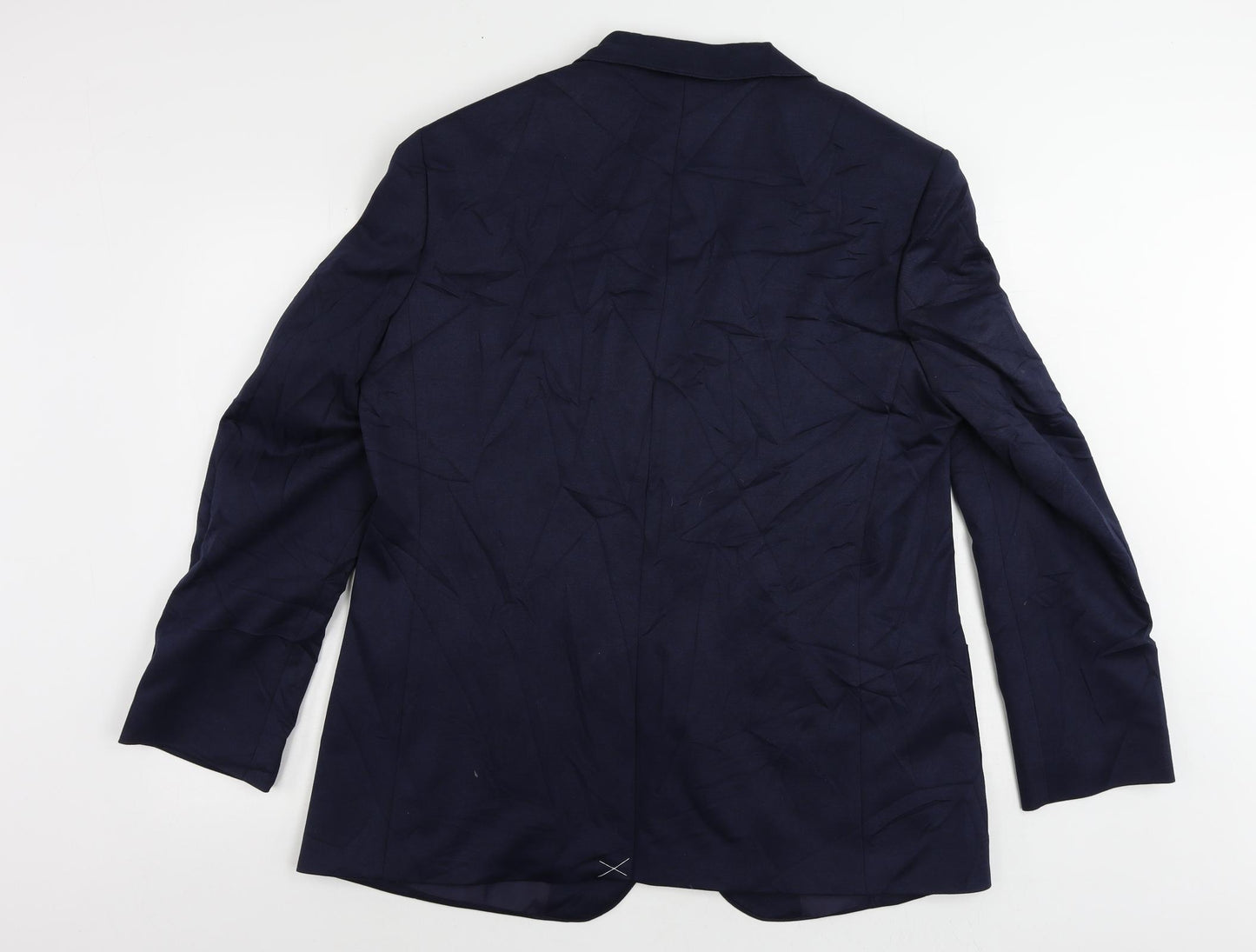 Marks and Spencer Mens Blue Polyester Jacket Suit Jacket Size 44 Regular