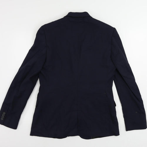 New Look Mens Blue Polyester Jacket Suit Jacket Size 40 Regular