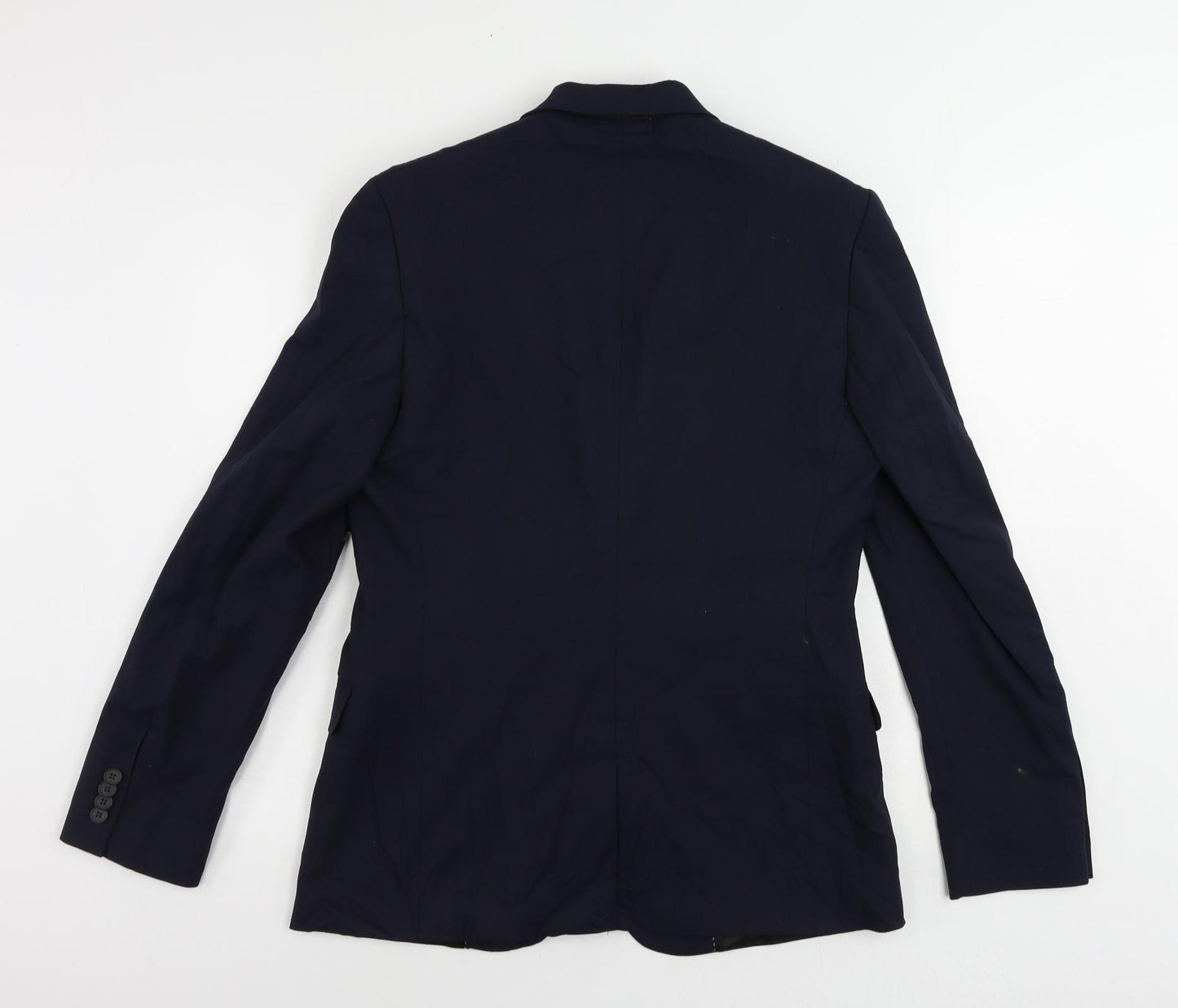 New Look Mens Blue Polyester Jacket Suit Jacket Size 40 Regular