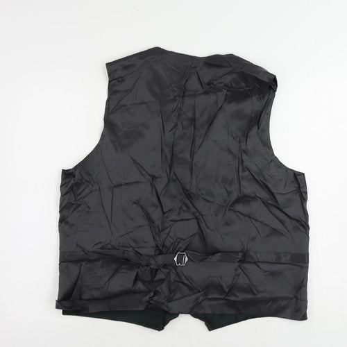 Marks and Spencer Mens Green Linen Jacket Suit Waistcoat Size 48 Regular