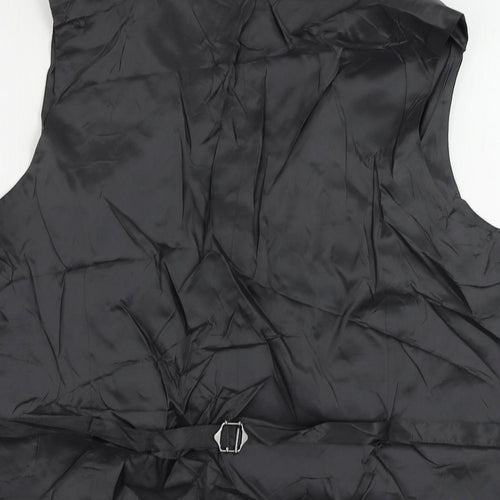 Marks and Spencer Mens Green Linen Jacket Suit Waistcoat Size 48 Regular