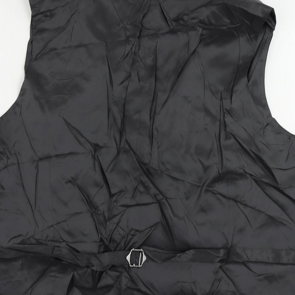 Marks and Spencer Mens Green Linen Jacket Suit Waistcoat Size 48 Regular