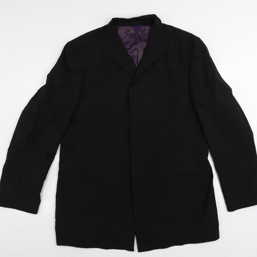 River Island Mens Blue Wool Jacket Suit Jacket Size 44 Regular