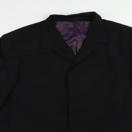 River Island Mens Blue Wool Jacket Suit Jacket Size 44 Regular