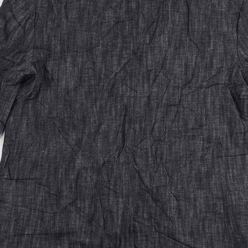 Marks and Spencer Womens Blue Jacket Blazer Size 8 Button