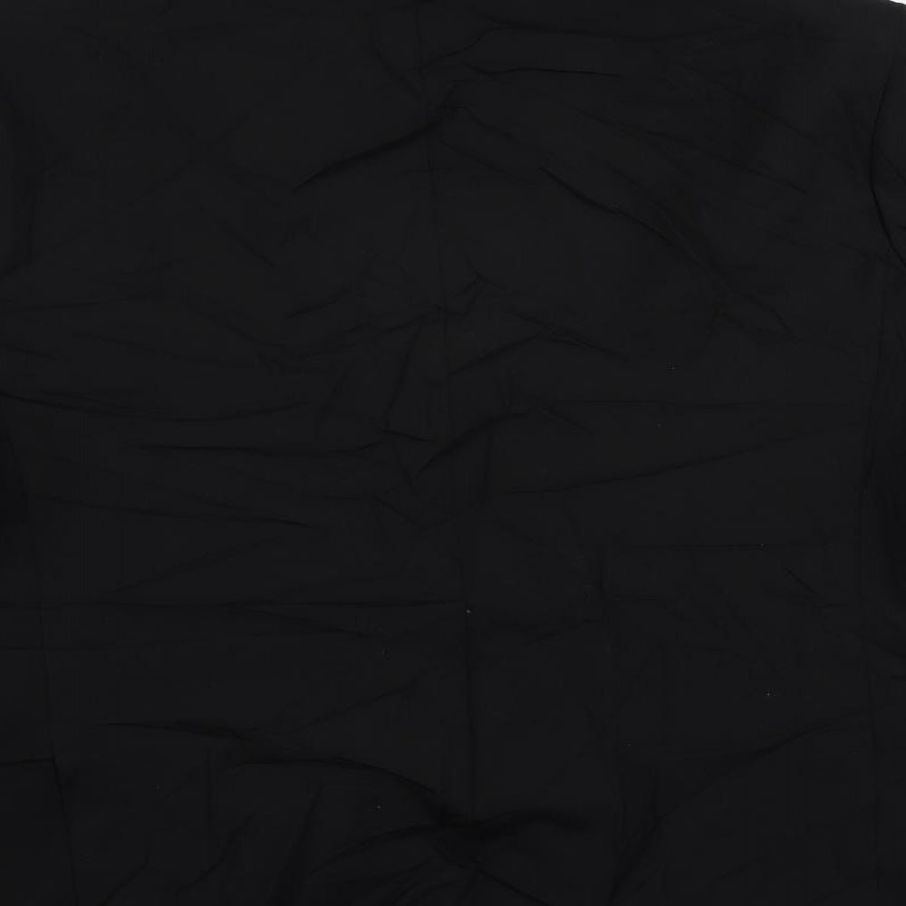 Marks and Spencer Mens Black Wool Tuxedo Suit Jacket Size 48 Regular
