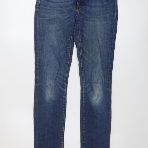 El Ganso Womens Blue Cotton Tapered Jeans Size 10 L30 in Regular Button