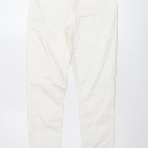 Marks and Spencer Womens Ivory Cotton Jegging Jeans Size 10 L30 in Regular