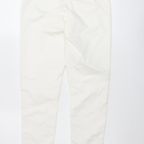 Marks and Spencer Womens Ivory Cotton Jegging Jeans Size 10 L30 in Regular