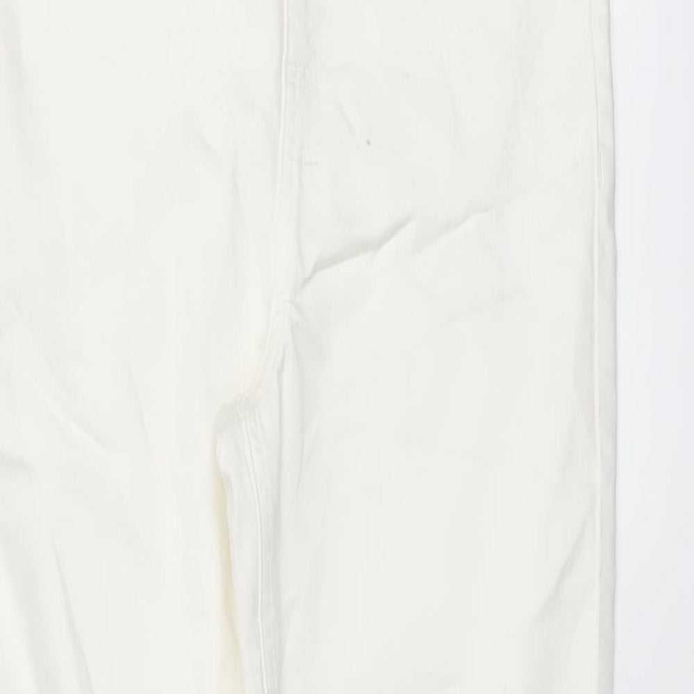 Marks and Spencer Womens Ivory Cotton Jegging Jeans Size 10 L30 in Regular