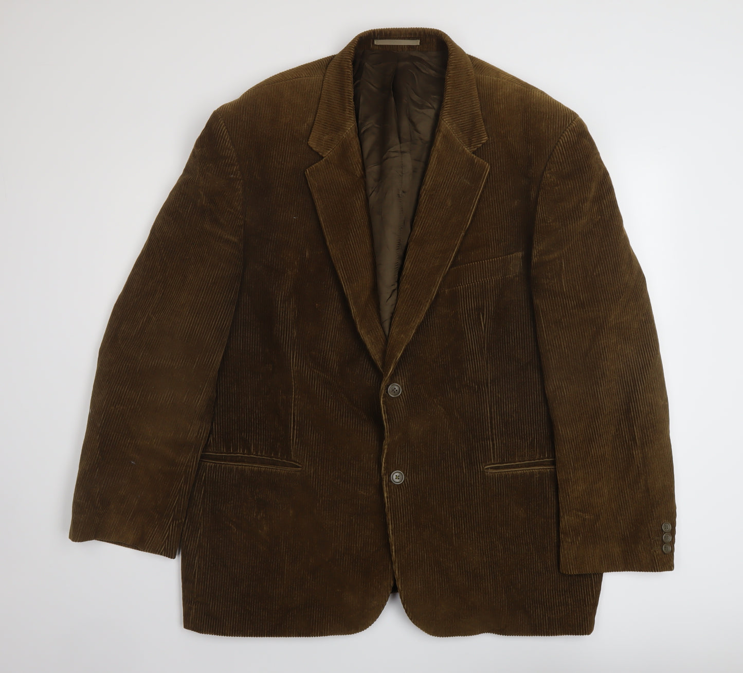 Gurteen Mens Brown Cotton Jacket Suit Jacket Size 48 Regular
