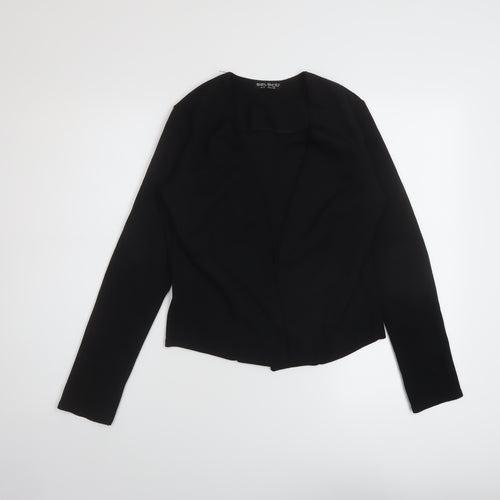 Select Womens Black Polyester Kimono Blouse Size 10 V-Neck