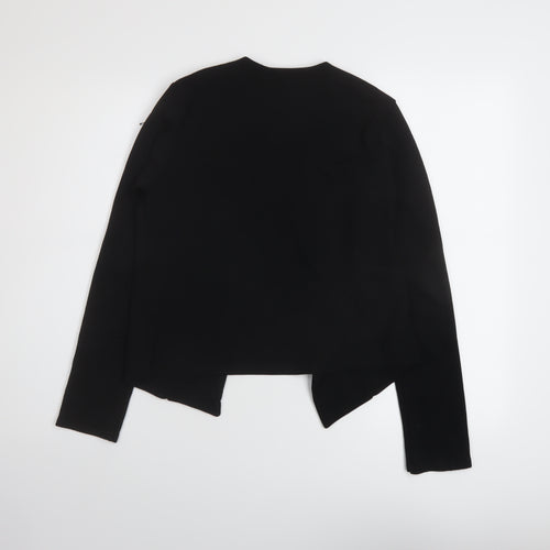 Select Womens Black Polyester Kimono Blouse Size 10 V-Neck