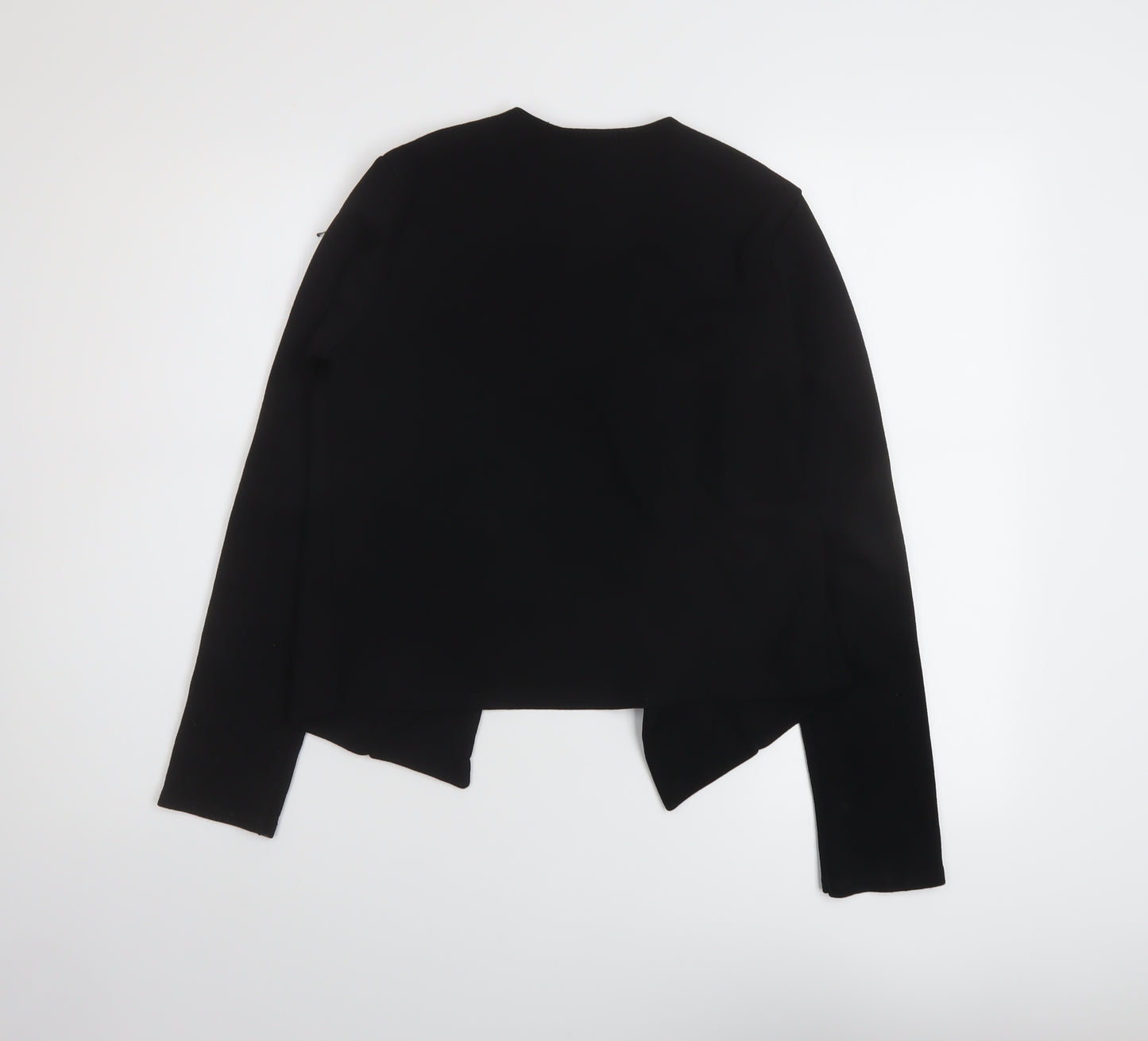 Select Womens Black Polyester Kimono Blouse Size 10 V-Neck