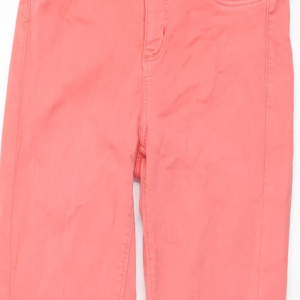 Oasis Womens Pink Cotton Skinny Jeans Size 8 L28 in Regular Button