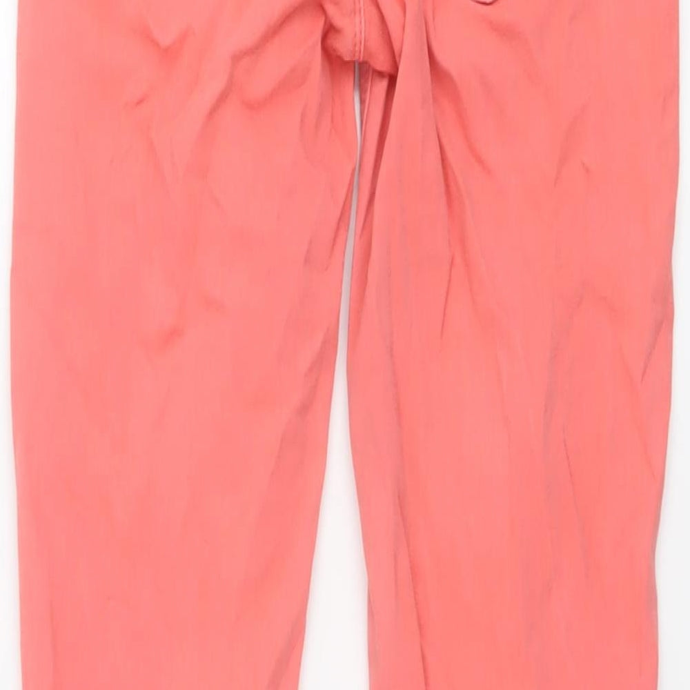 Oasis Womens Pink Cotton Skinny Jeans Size 8 L28 in Regular Button