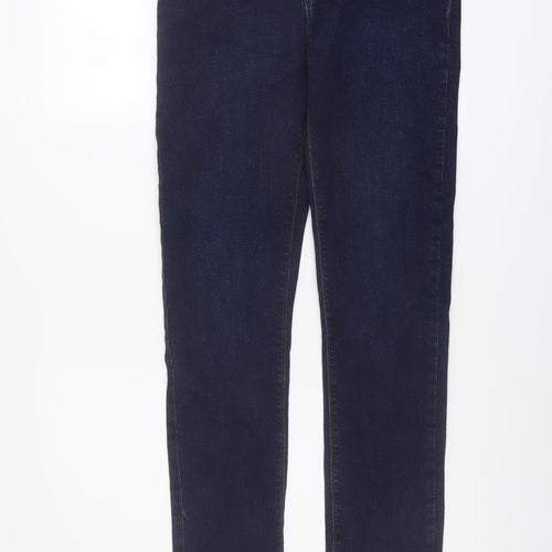 Fremont + Harris Mens Blue Cotton Skinny Jeans Size 34 in L31 in Regular Button