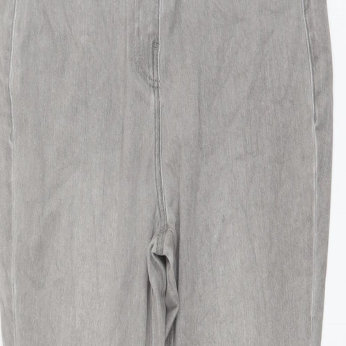 NEXT Womens Grey Cotton Jegging Leggings Size 12 L27 in