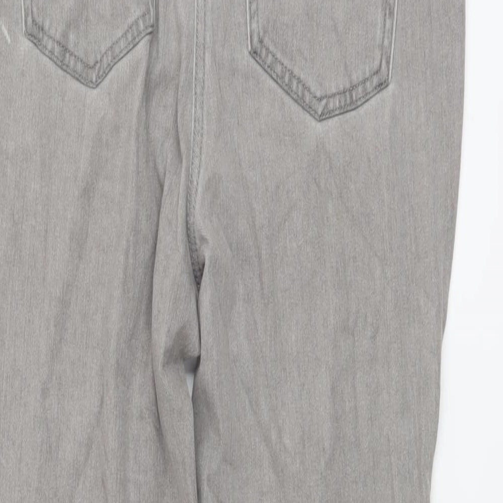 NEXT Womens Grey Cotton Jegging Leggings Size 12 L27 in