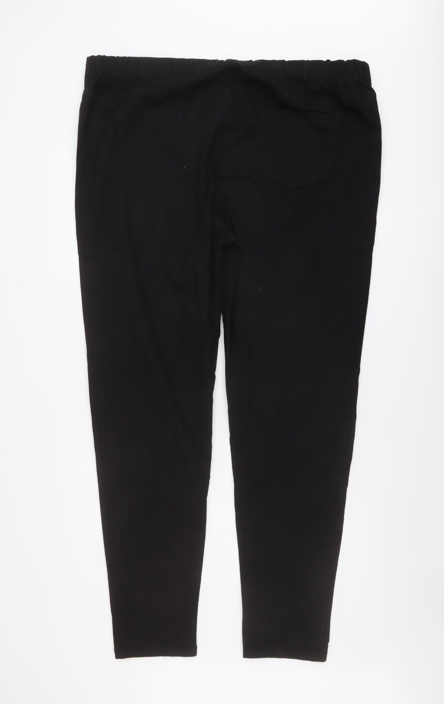 Yours Womens Black Cotton Jegging Jeans Size 26 L31 in Regular