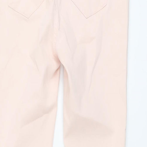 Peacocks Womens Pink Cotton Skinny Jeans Size 10 L25 in Regular Button