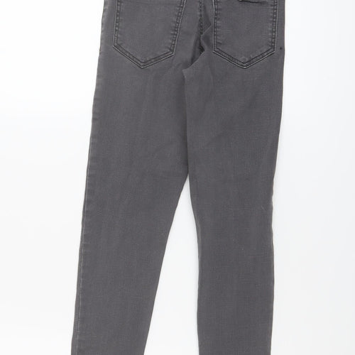 Zara Girls Grey Cotton Jegging Jeans Size 10 Years Regular Button