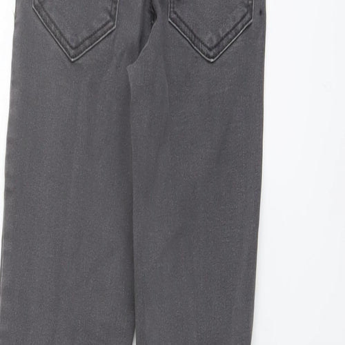 Zara Girls Grey Cotton Jegging Jeans Size 10 Years Regular Button